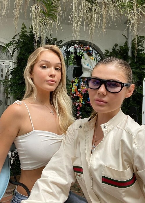Cambrie Schroder (Right) and Faith Schroder at Miami Design District in Miami, Florida in June 2020