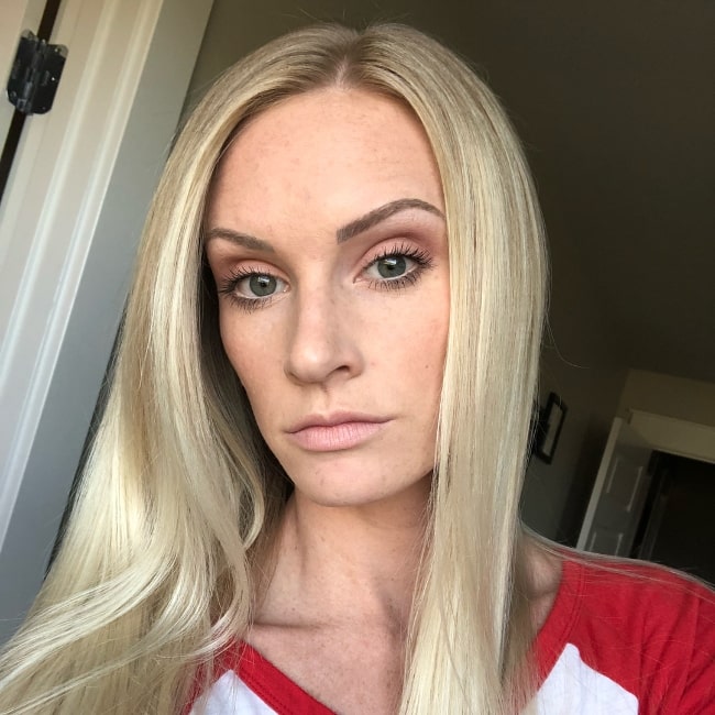 Chelsey Hersley as seen while taking a selfie in April 2018