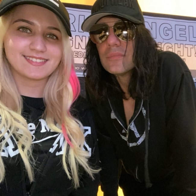 Chilly Jimenez as seen in a selfie that was taken with magician Criss Angel in January 2020