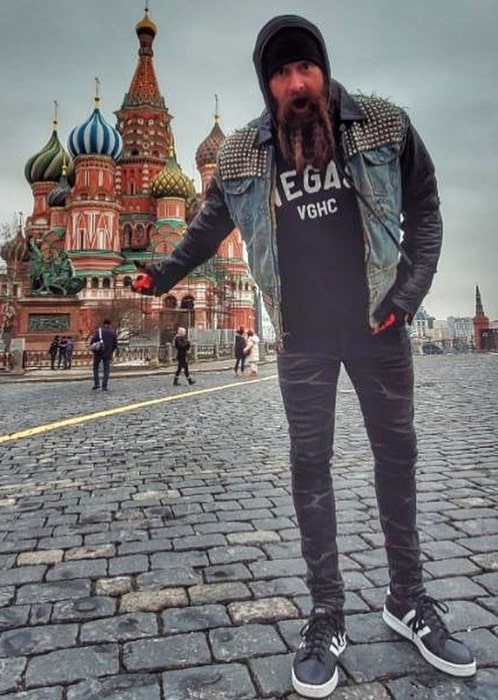 Chris Kael visiting St. Basil's Cathedral in January 2020