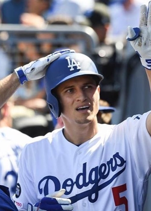 Corey Seager as seen in an Instagram Post in March 2019