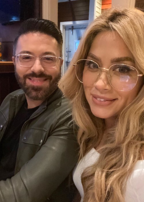 Danny Gokey and Leyicet Peralta, as seen in September 2020