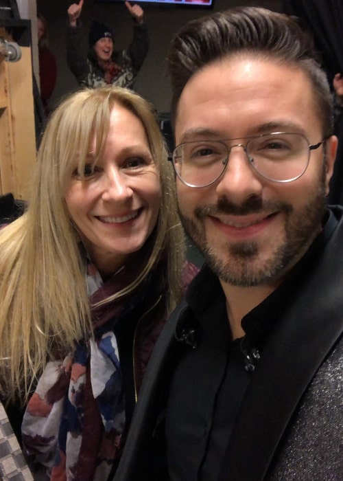 Danny Gokey with his mother, as seen in May 2020