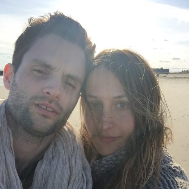 Domino Kirke as seen in a selfie that was taken with her beau Penn Badgley in January 2020