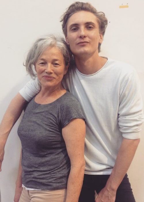 Eamon Farren posing for a picture with Sarah Peirse in September 2016