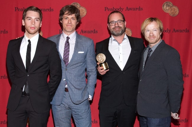 From Left to Right - Jordan Gavaris, David Fortier, Graeme Mason, and John Fawcett at the 73rd Annual Peabody Awards for 'Orphan Black' in May 2014
