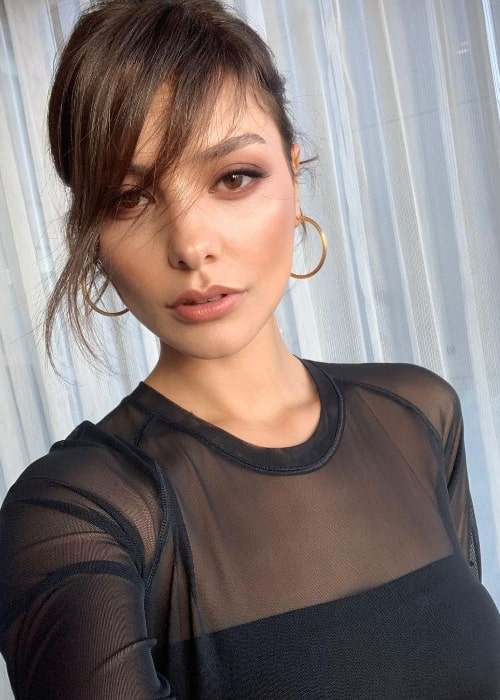 Hazal Filiz Küçükköse as seen while taking a selfie in October 2019