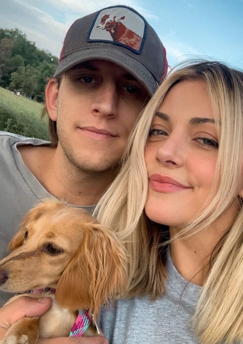 Illenium with his girlfriend and pet in July 2020