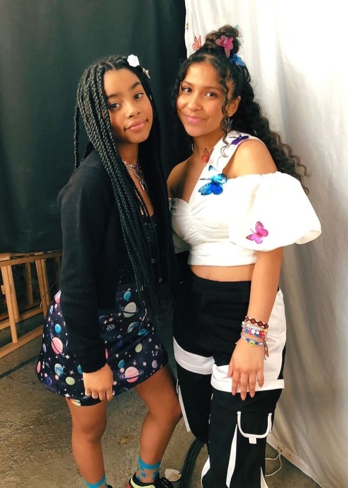 Jadah Marie as seen in a picture with actress and singer Madison Reyes in September 2020