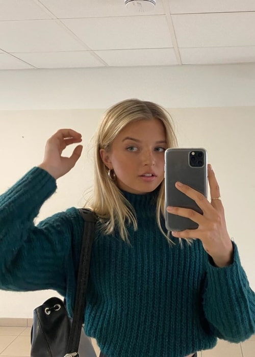 Joalin Loukamaa as seen in a selfie that was taken in Turku, Finland in September 2020