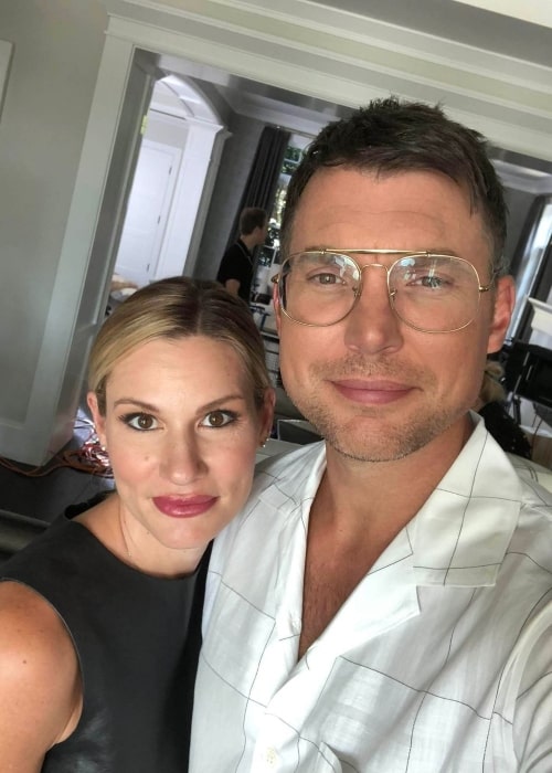 Judah Smith as seen in a selfie with his wife Chelsea Smith in September 2020