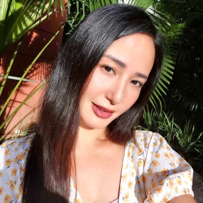 Katrina Halili as seen in a selfie that was taken in October 2020