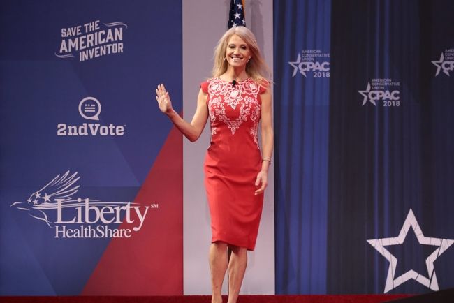 Kellyanne Conway as seen arriving at the CPAC event in 2018