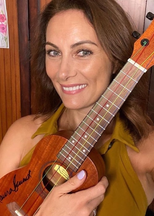 Laura Benanti as seen in a selfie that was taken in August 2020