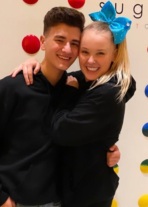 Mark Bontempo and JoJo Siwa, as seen in September 2020