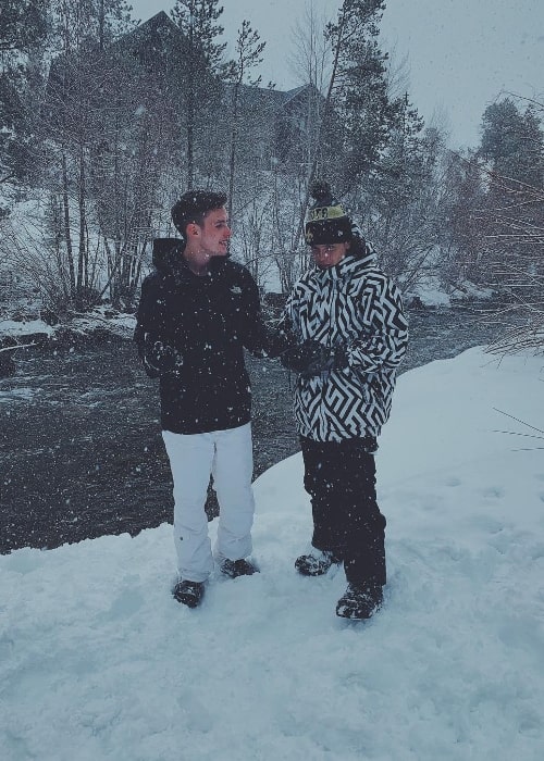 Noah Lomax (Right) as seen with Payne E. Lipton in Frisco, Colorado in March 2019