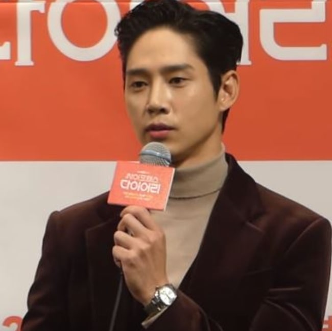 Park Sung-hoon pictured while speaking during an event in November 2019