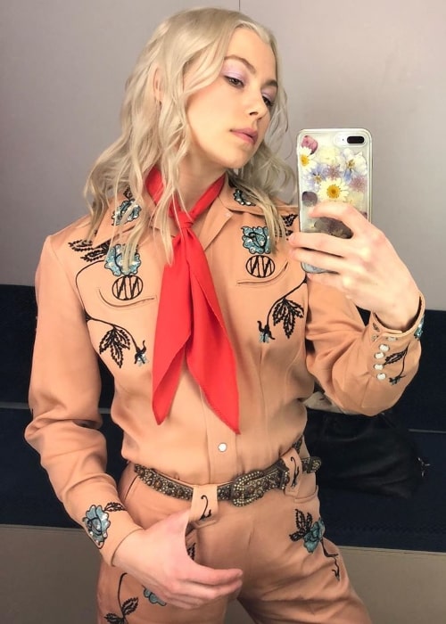 Phoebe Bridgers as seen while taking a mirror selfie in September 2019
