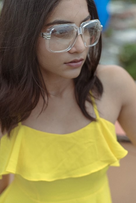 Punarnavi Bhupalam pictured while enjoying a beautiful evening in Hyderabad, Telangana in June 2017