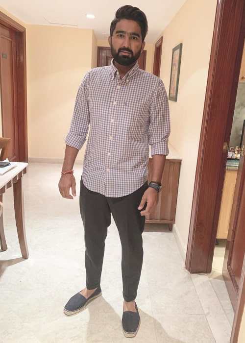 Rahul Tewatia as seen in an Instagram Post in November 2019