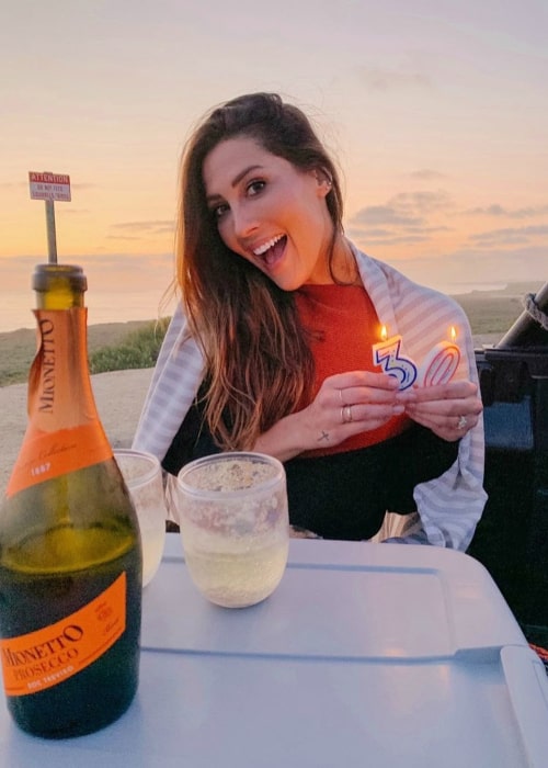 Rebecca Kufrin as seen in an Instagram Post in April 2020