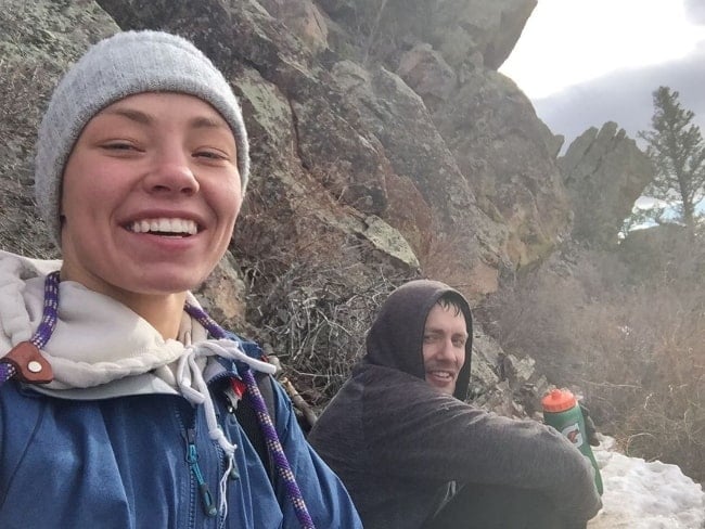 Rose Namajunas as seen while taking a selfie along with her brother in January 2020