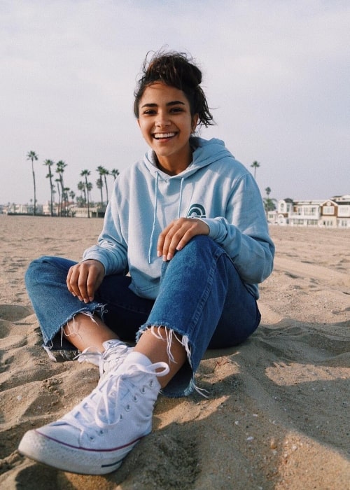 Sienna Mae Gomez as seen in a picture that was taken in Newport Beach, California in December 2018