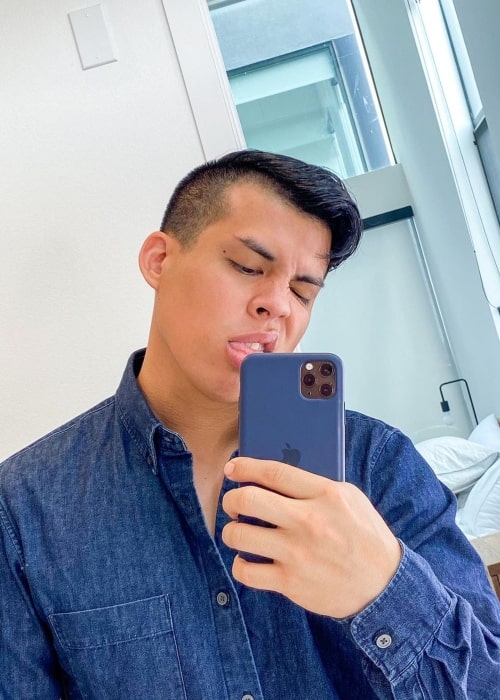 Spencer Polanco Knight as seen in a selfie that was taken in March 2020