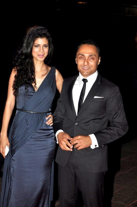 Tina Desai and Rahul Bose at Karan Johar's 40th birthday bash at Taj Lands End in May 2012