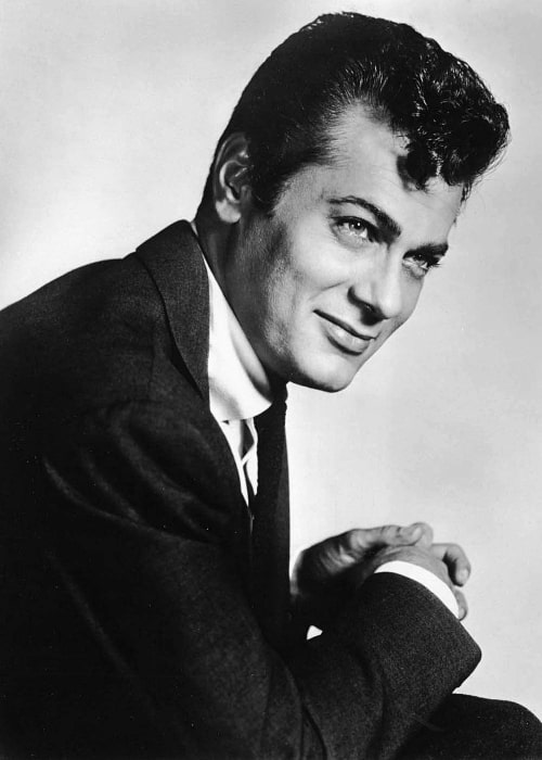 Tony Curtis as seen in a publicity photo in 1958