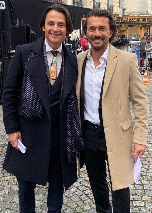 William Abadie (Right) posing for a picture alongside Charles Martins in Paris, France