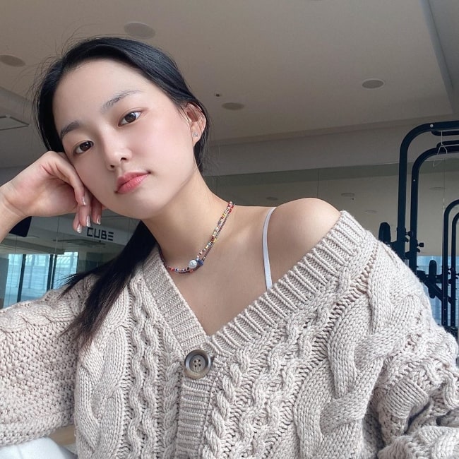 Yeeun as seen in an Instagram post in May 2020
