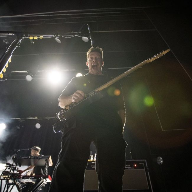 Zach Filkins as seen onstage during his band's Australian tour in 2019