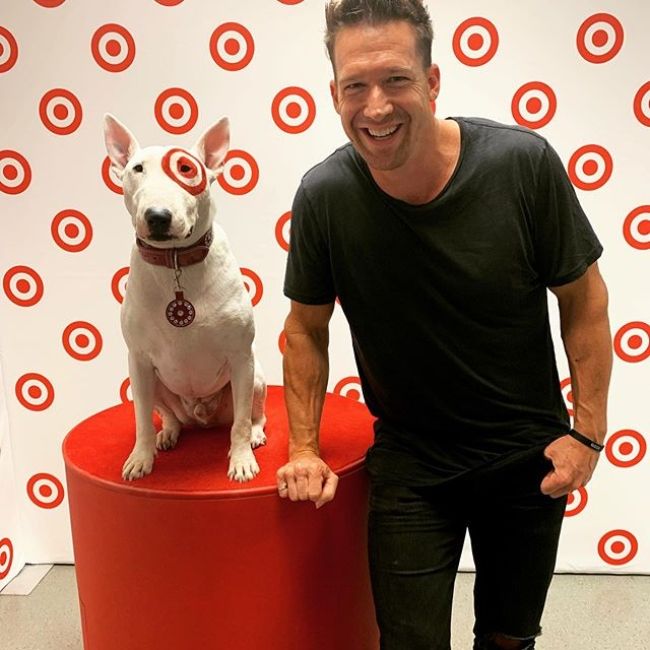 Zach Filkins as seen smiling in a Target store in September 2019