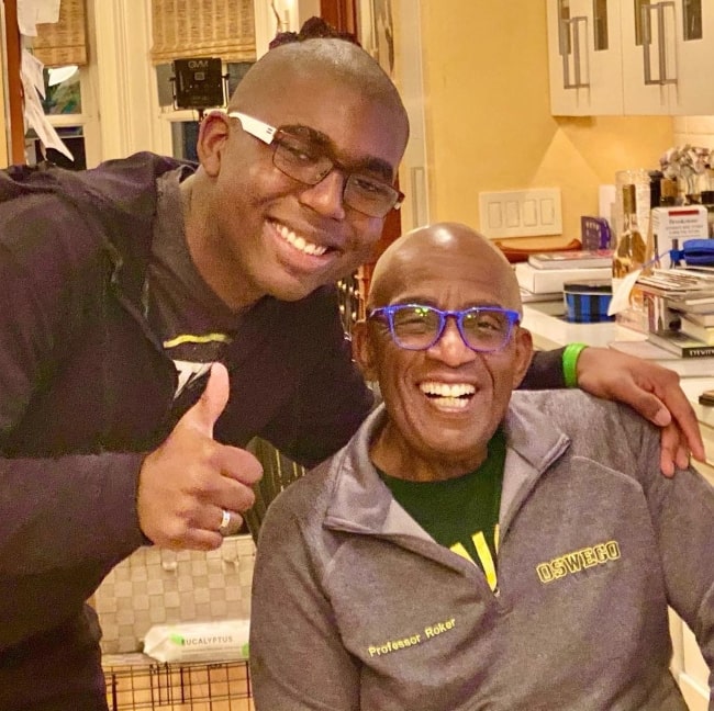 Al Roker and his son fresh from haircuts in November 2020