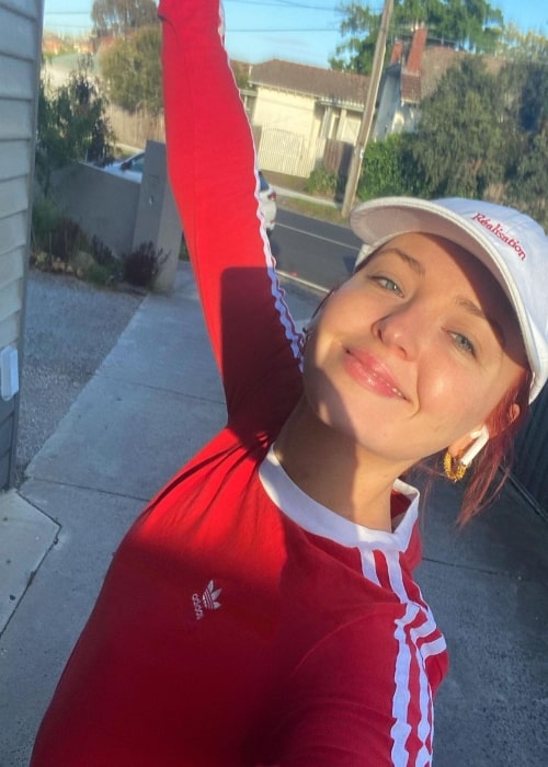 Charlotte Chimes as seen in a selfie that was taken in October 2020