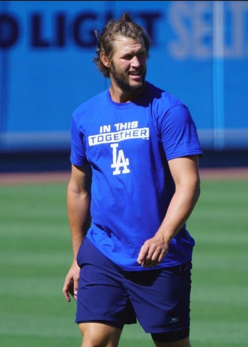 Clayton Kershaw som sett i ett Instagram-inlägg i juli 2020