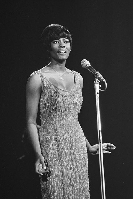 Dionne Warwick as seen onstage in 1966