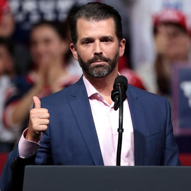 Donald Trump Jr. speaking at a 'Keep America Great' rally in Arizona