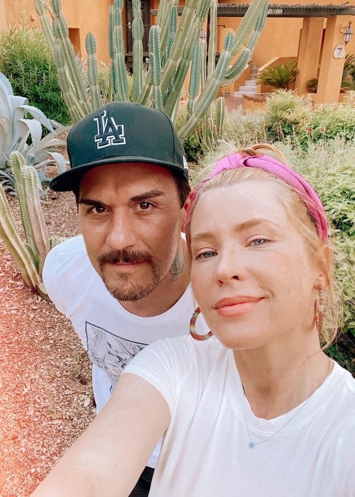 Emma Booth as seen in a selfie that was taken with her husband Dominick Joseph Luna in August 2020