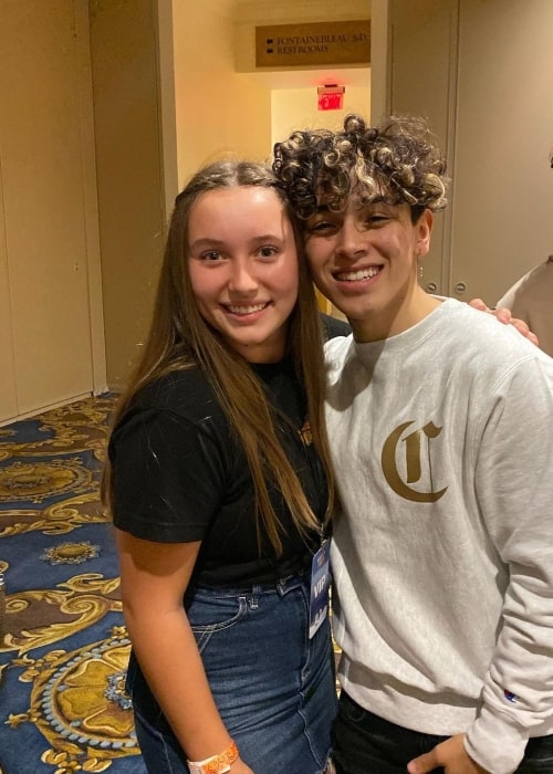 Evie Rich as seen in a picture with social media star Jesse Underhill in December 2019