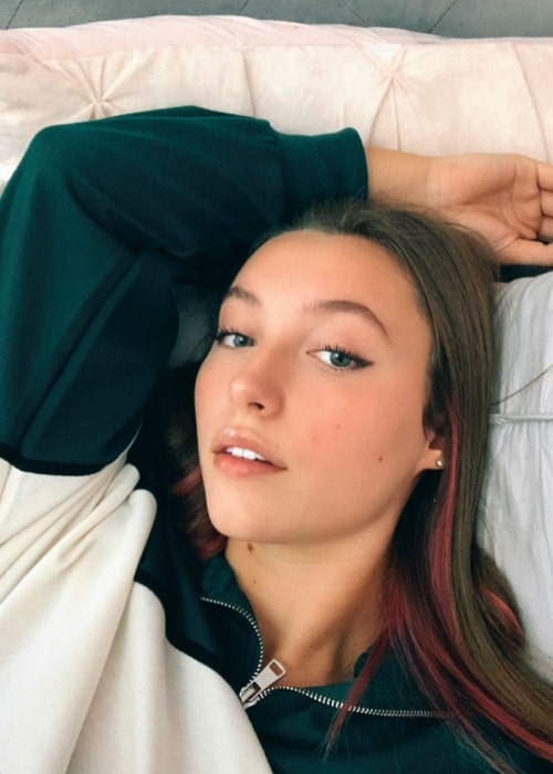 Evie Rich as seen in a selfie that was taken in October 2020