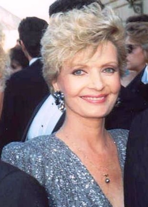 Florence Henderson smiling for the camera at 1989 Emmy Awards