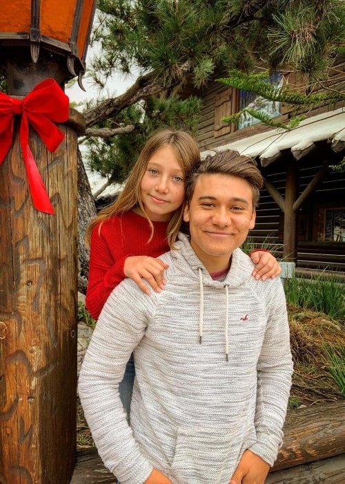 Grant Durazzo and his sister Nicolette in December 2019