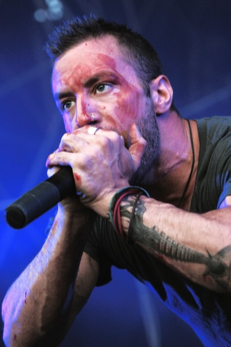 Greg Puciato during the performance on the Picture On Festival in Bildein, Austria in 2011