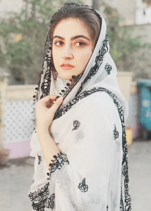 Hiba Bukhari as seen while posing for the camera in March 2020