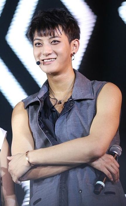 Huang Zitao performing at the EXO The Lost Planet concert tour in 2014