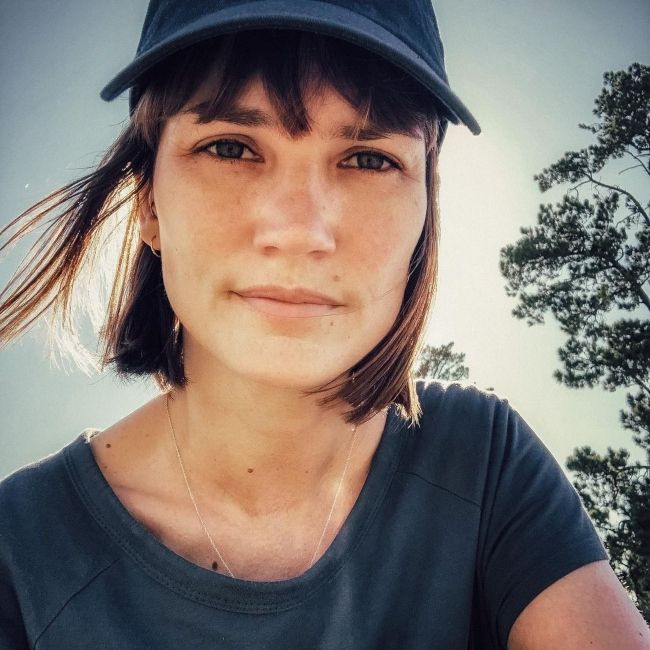 Jenna Upton as seen in a selfie that was taken at the Durbanville parkrun in February 2020