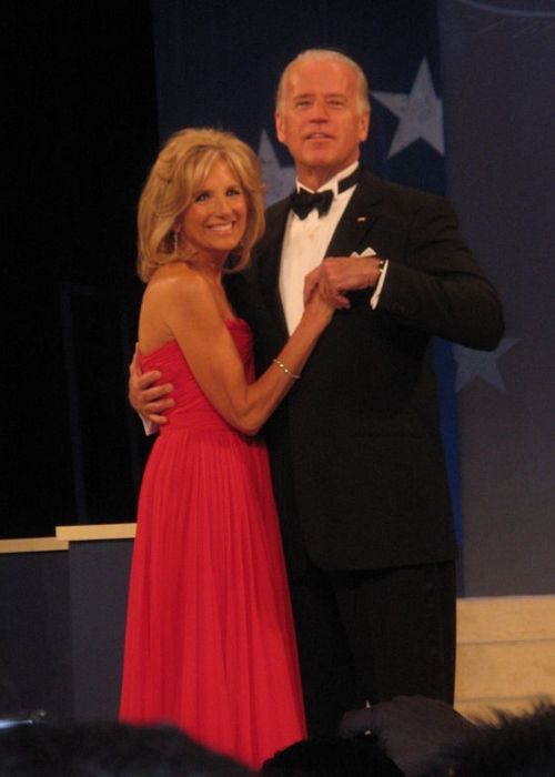 Jill and Joe Biden as seen dancing at the Obama Home States Ball in 2009