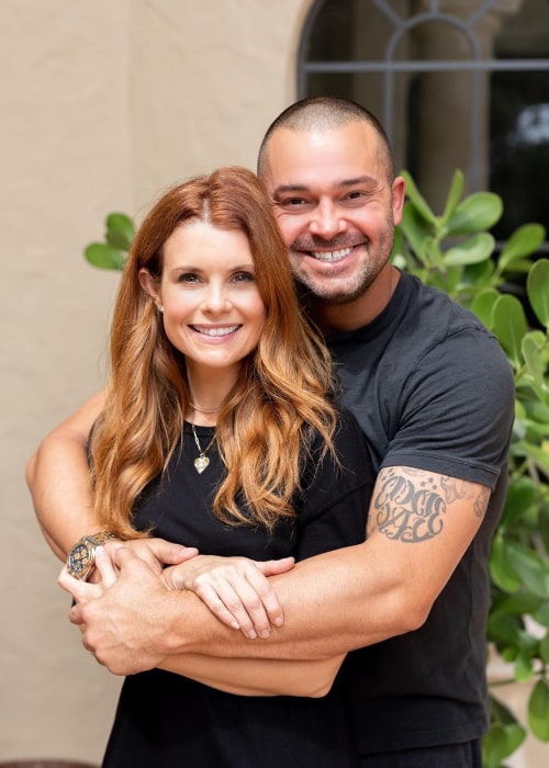 JoAnna Garcia and Nick Swisher, as seen in October 2020